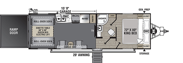 Coachmen RV Adrenaline 27KB Toy Hauler Trailers