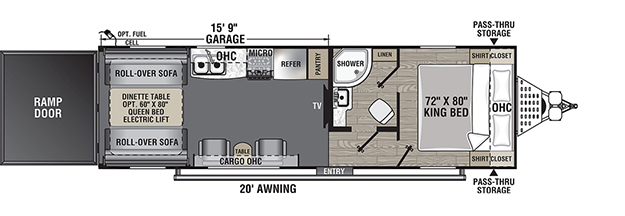 Coachmen RV Adrenaline 27LT Toy Hauler Trailers