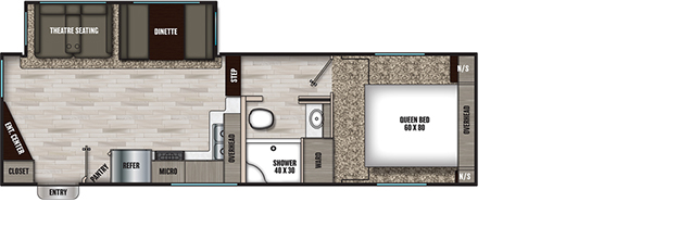 Coachmen RV 25RE Floorplan
 5th Wheel Trailers