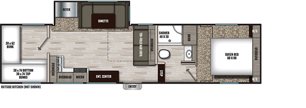 Coachmen RV 274BH Floorplan
 5th Wheel Trailers