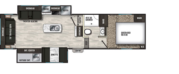 Coachmen RV Chaparral X 284X Floorplan
 5th Wheel Trailers