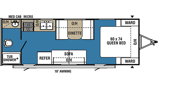 Coachmen RV Clipper Ultra Lite 21FQ Trailers