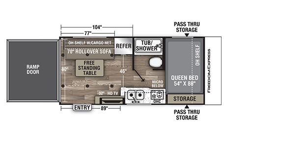 Coachmen RV Freedom Express Select 17BLSE Trailers