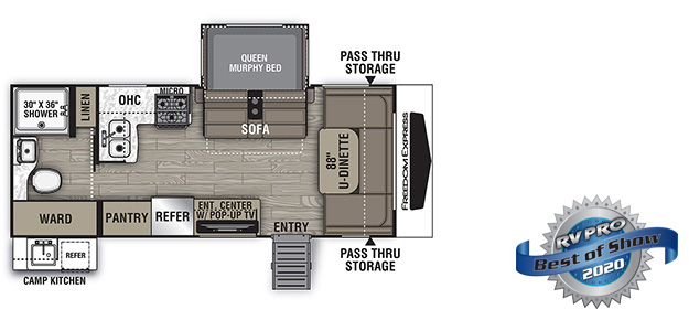 Coachmen RV Freedom Express Ultra Lite 195RBS Trailers