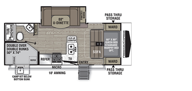 Coachmen RV Freedom Express Ultra Lite 238BHS Trailers