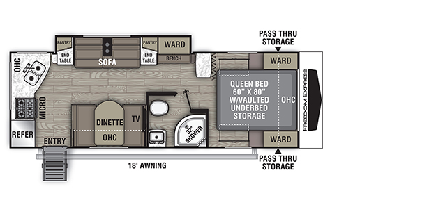 Coachmen RV Freedom Express Ultra Lite 246RKS Trailers