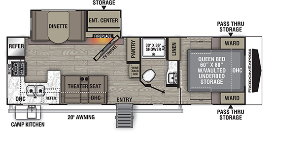 Coachmen RV Freedom Express Ultra Lite 274RKS Trailers