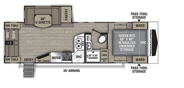 Coachmen RV Freedom Express Ultra Lite 279RLDS Trailers