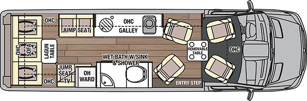 Coachmen galleria 24Q Floorplan