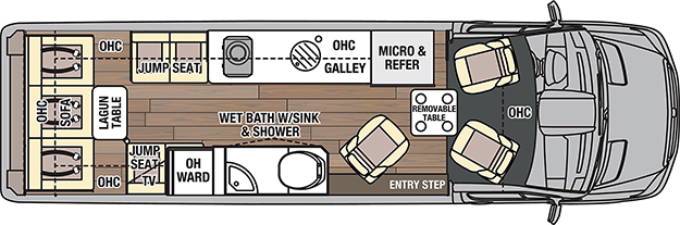 Coachmen galleria 24T Floorplan