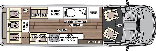 Coachmen galleria 24FL Floorplan