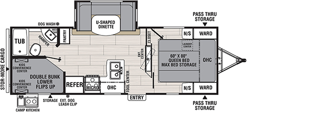 Coachmen RV Spirit / Northern Spirit 2454BH Trailers