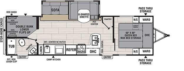 Coachmen RV Spirit / Northern Spirit 2963BH Trailers