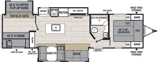 Coachmen RV Spirit / Northern Spirit 3379BH Trailers