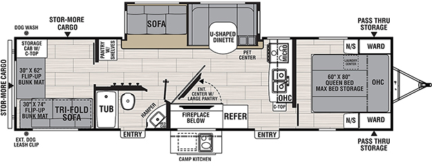 Coachmen RV Spirit / Northern Spirit 3272BH Trailers