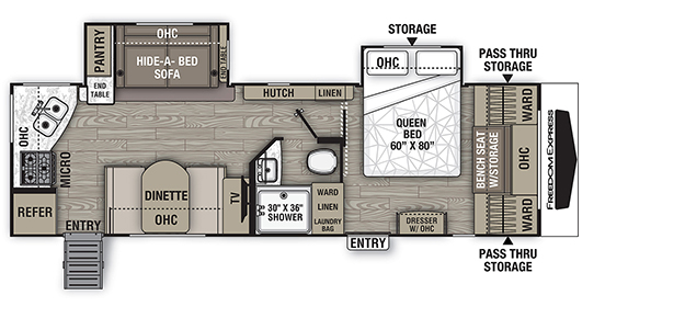 Coachmen RV Freedom Express 276RKDS Trailers