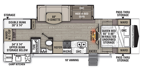 Coachmen RV Freedom Express Select Liberty Edition 292BHDS Trailers