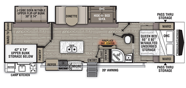 Coachmen RV Freedom Express 320BHDS Trailers