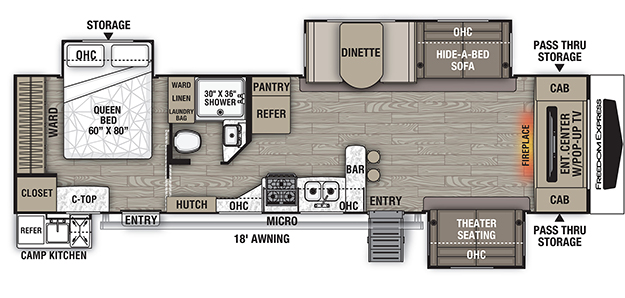 Coachmen RV Freedom Express Liberty Edition 321-FEDS Trailers