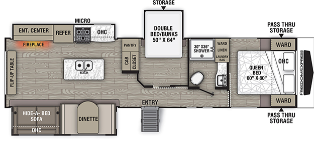 Coachmen RV Freedom Express Liberty Edition 323BHDS Trailers