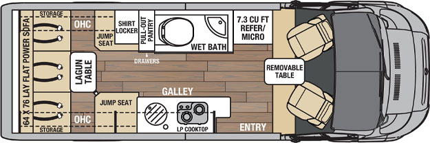 Coachmen Nova 20C Floorplan